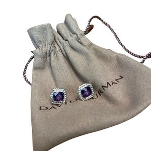 David Yurman Petite Chatelaine® Pavé Bezel Stud Earrings